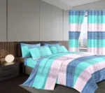 7-Piece King Size Duvet and Curtain Set - 6x7