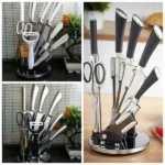 9-Piece Stainless Steel Kitchen Cutlery Knife Set – Stainless Steel