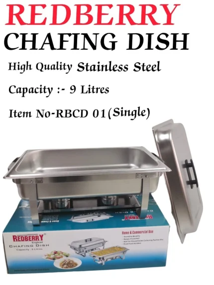REDBERRY 9L Stainless Steel Single Chafing Dish