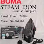 BOMA Steam Iron BM 260 – with Ceramic Coating Base