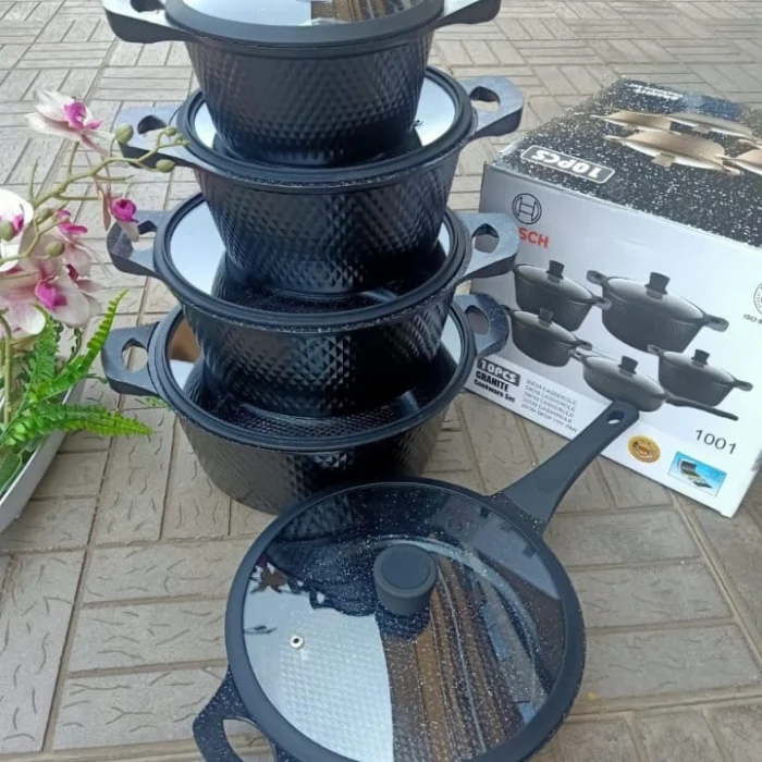 10pcs Bosch Granite Non-Stick Cookware Set