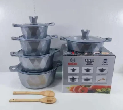 12pcs Bosch Premium Non-Stick Induction Cookware Set