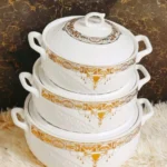 3-Piece Ceramic Glass Casserole Bowl Set | Smart Enterprise – Ceramic