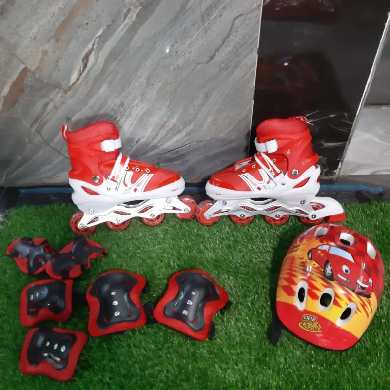 Complete Skateboarding Gear Package Set – Red