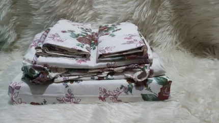 Cotton 3-Piece Bedsheet Set -6x6 / 6x7