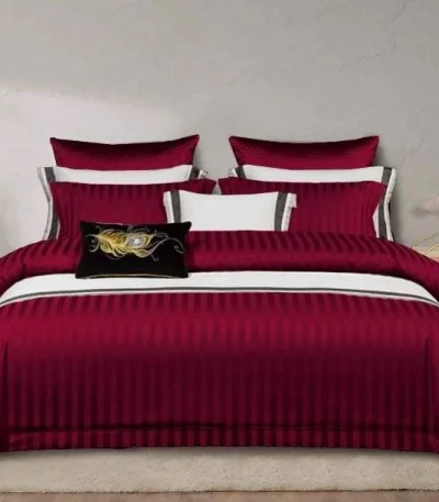 6 by 7 Cotton Striped Duvet Cover Set | Smart Enterprise –