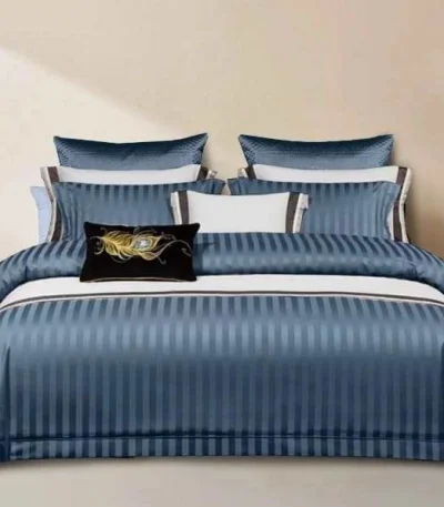 6 by 7 Cotton Striped Duvet Cover Set | Smart Enterprise