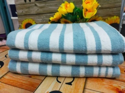 80 by 150 Cotton Striped Bath Towel | Smart Enterprise