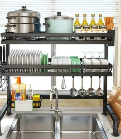 Double Over-the-Sink Dish Rack