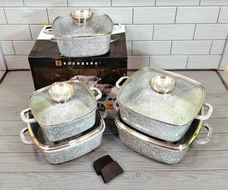 Edenberg 10-Piece Granite Cookware Set (Model EB-3987)