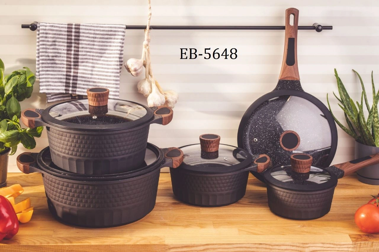 Edenberg 10-Piece Marble Cookware Set – EB-5648