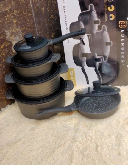 10pcs Edenberg Granite Non-Stick Cookware Set