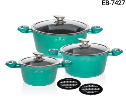 8-Piece Edenberg Forged Aluminum Casserole Set