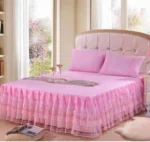 5 by 6 Exquisite Bedskirt with Pillowcases