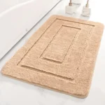 Flocking Door/Bathroom Mat – 50cm x 80cm – Beige