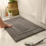 Flocking Door/Bathroom Mat – 50cm x 80cm – Dark Grey