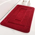 Flocking Door/Bathroom Mat – 50cm x 80cm – Maroon