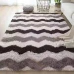 Fluffy Patterned Carpet – 5x8 Feet