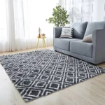 Fluffy Patterned Carpet – 5x8 Feet