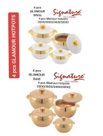 GLAMOUR 4-Piece Insulated Hotpot Set