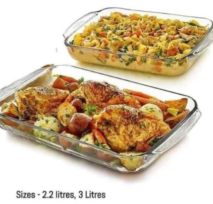 Glass Baking/Storage Tray (2pcs)