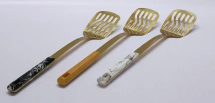 Golden Serving Spoons
