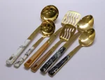 Golden Serving Spoons – 27 cm