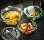 Signature 3-Piece Borosilicate Glass Casserole Set