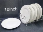 10-Inch Ceramic Dinner Plates Set (6 Pieces)