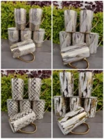 6 pcs Ceramic Gold Mugs Elegant Durable Set