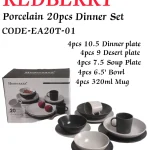 Homezaza 20-Piece Porcelain Dinner Set