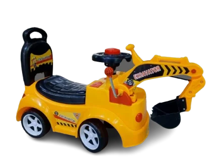 Kids Ride-On Push Excavator with Music