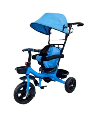 Kids Tricycle Bike with Canopy & Push Handle