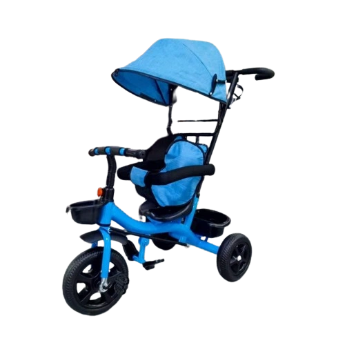 Kids Tricycle Bike with Canopy & Push Handle