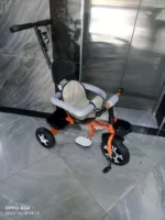 Kids Tricycle Bike with Protective Side Bar & Push Handle