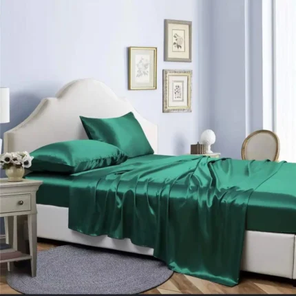King Size Mulberry Silk Fitted Bedsheet Set 6-Piece