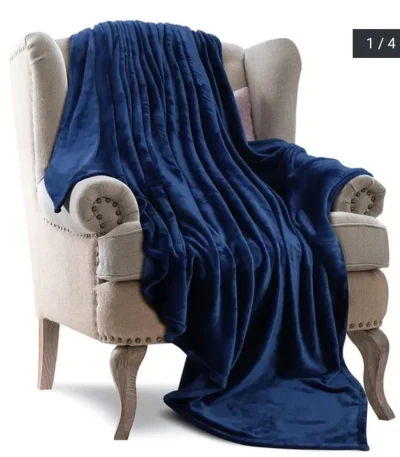 Luxurious 6x6 Fleece Blanket Soft Warm Stylish Throw
