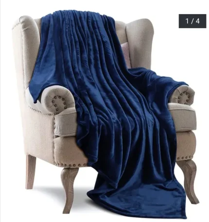 Luxurious 6x6 Fleece Blanket Soft Warm Stylish Throw