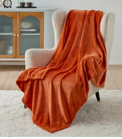Luxurious 6x6 Fleece Blanket Soft Warm Stylish Throw