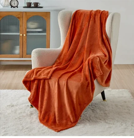 Luxurious 6x6 Fleece Blanket Soft Warm Stylish Throw