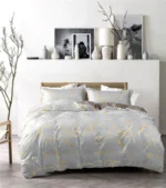 6 by 7 Gold Marble Foil Duvet Cover Set | Smart Enterprise – 6 by 7, Grey