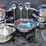 30-Piece Marwa German Stainless Steel Cookware Set – Stainless steel