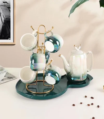 Matching Ceramic Tea Set – 8 Piece