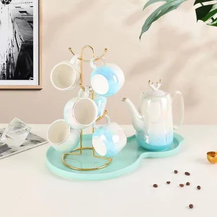 Matching Ceramic Tea Set – 8 Piece