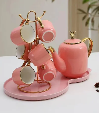 Matching Ceramic Tea Set – 8 Piece