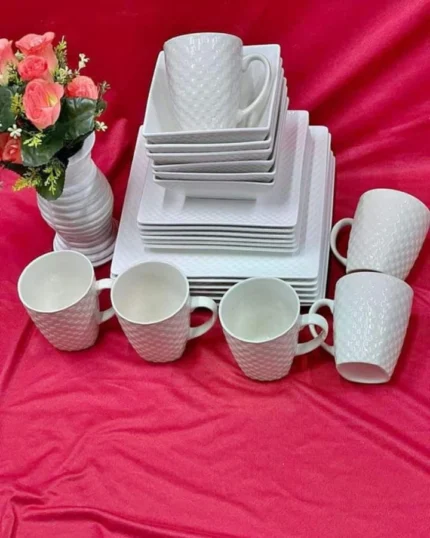 MERRINA 24-Piece Ceramic Dinner Set for 6