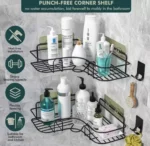 Triangular Metal Corner Shelf Organizer | Smart Enterprise