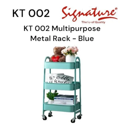 Signature Multipurpose Metal Rack | Smart Enterprise – Metal, Blue