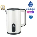 2.5L Nunix Plastic Electric Kettle – White, 2.5L
