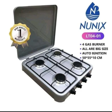 Nunix 4 Burner Full Gas Table Top Cooker